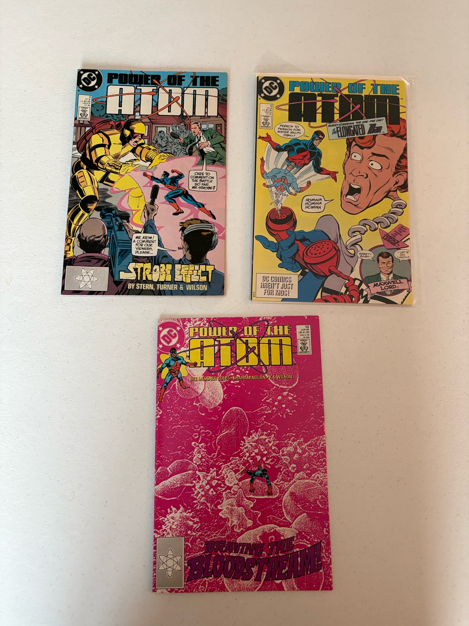 Power of Atom Comic Book Lot 3 Comics From DC