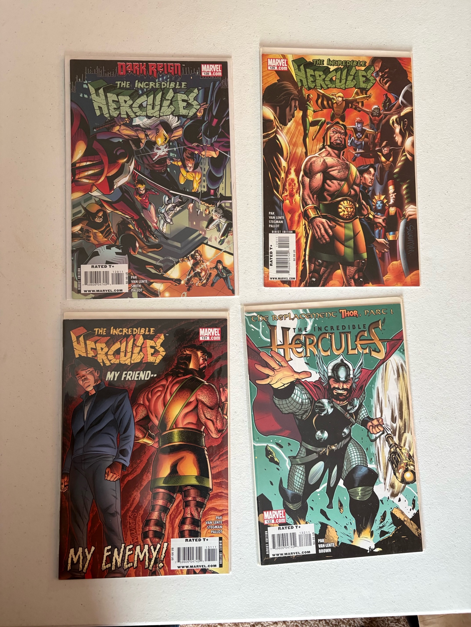 The Incredible Hercules Marvel Comics Book Lot 4 Comics