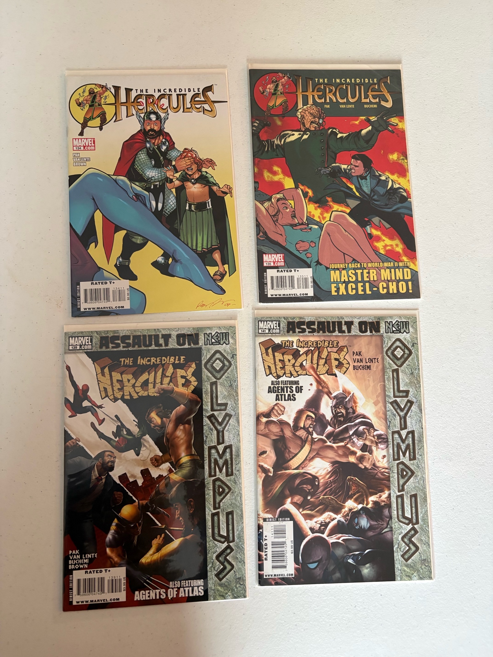 The Incredible Hercules Marvel Comics Book Lot 4 Comics