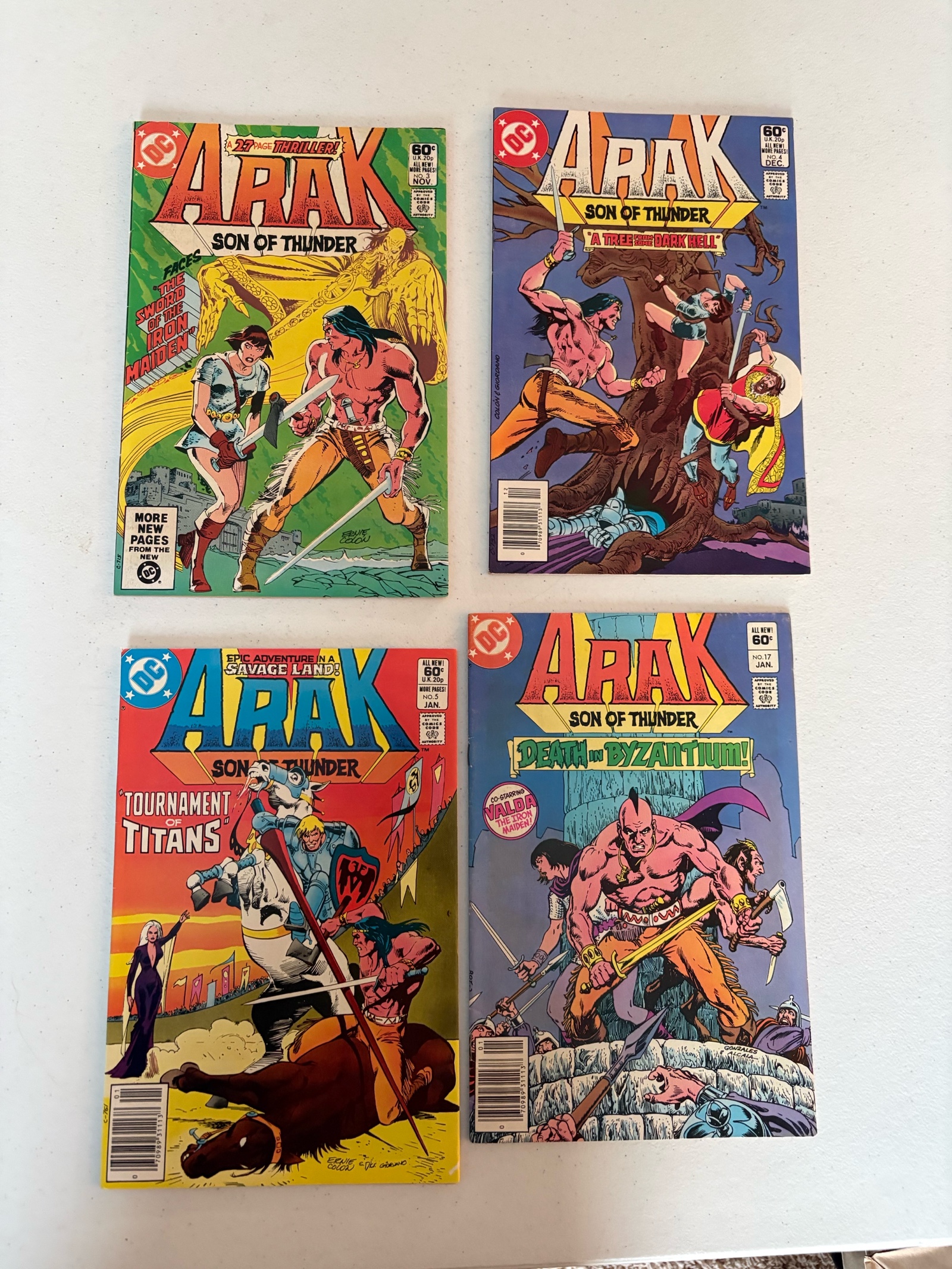 Arak Comic Book Lot, 4 Comics DC Publishing