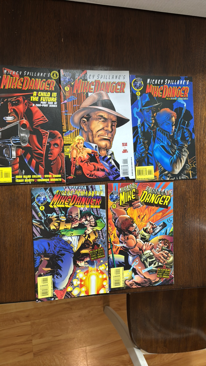 Mike Danger Comic Book Lot, 5 Comics