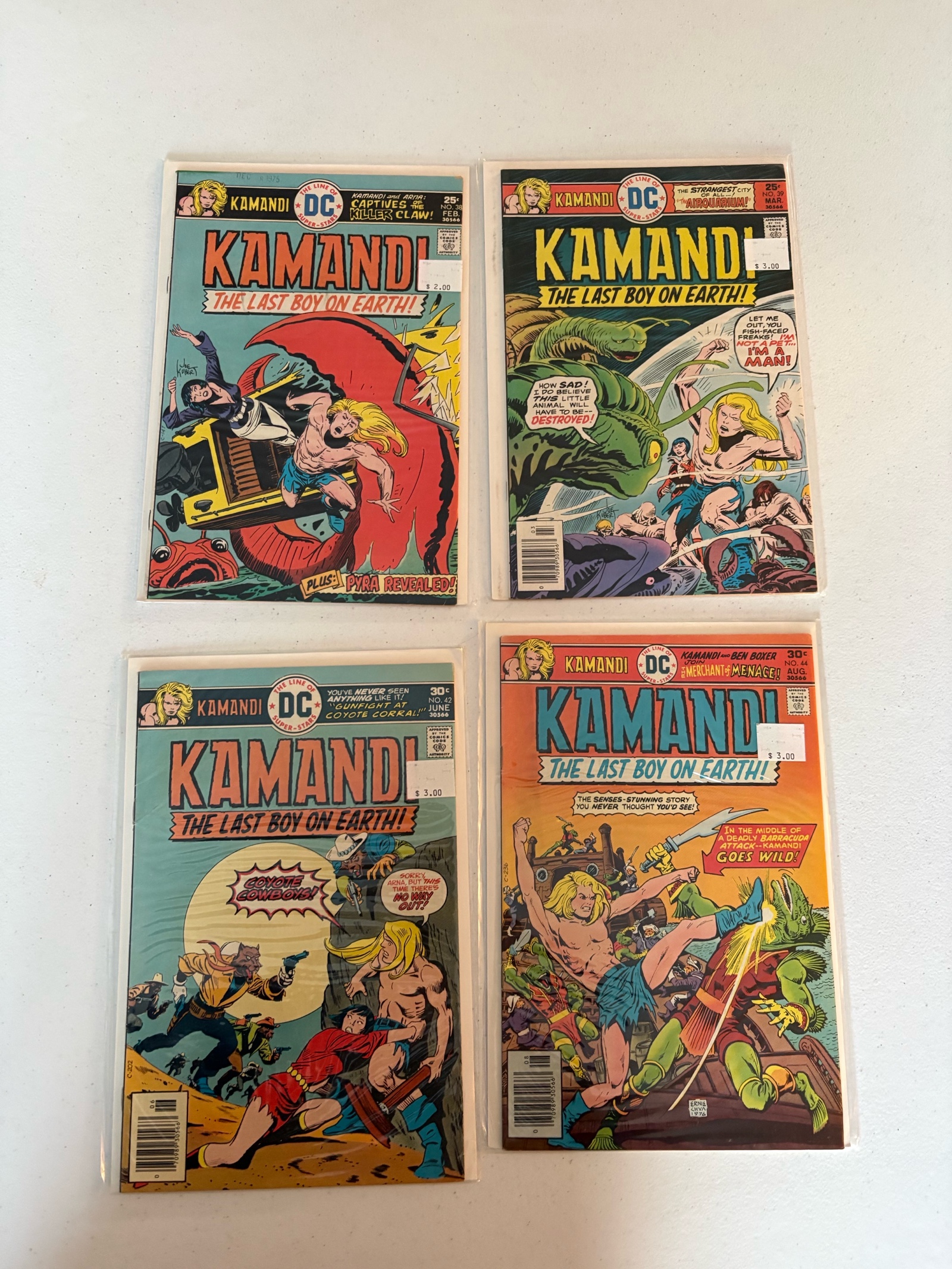 Kamandi Comic Book Lot, 4 Comics DC Publishing