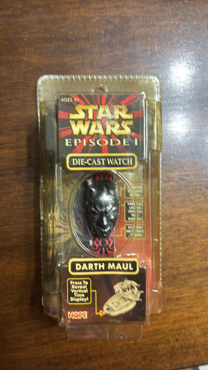 Darth Maul Star Wars Episode 1 The Phantom Menace Die-Cast Watch Sealed