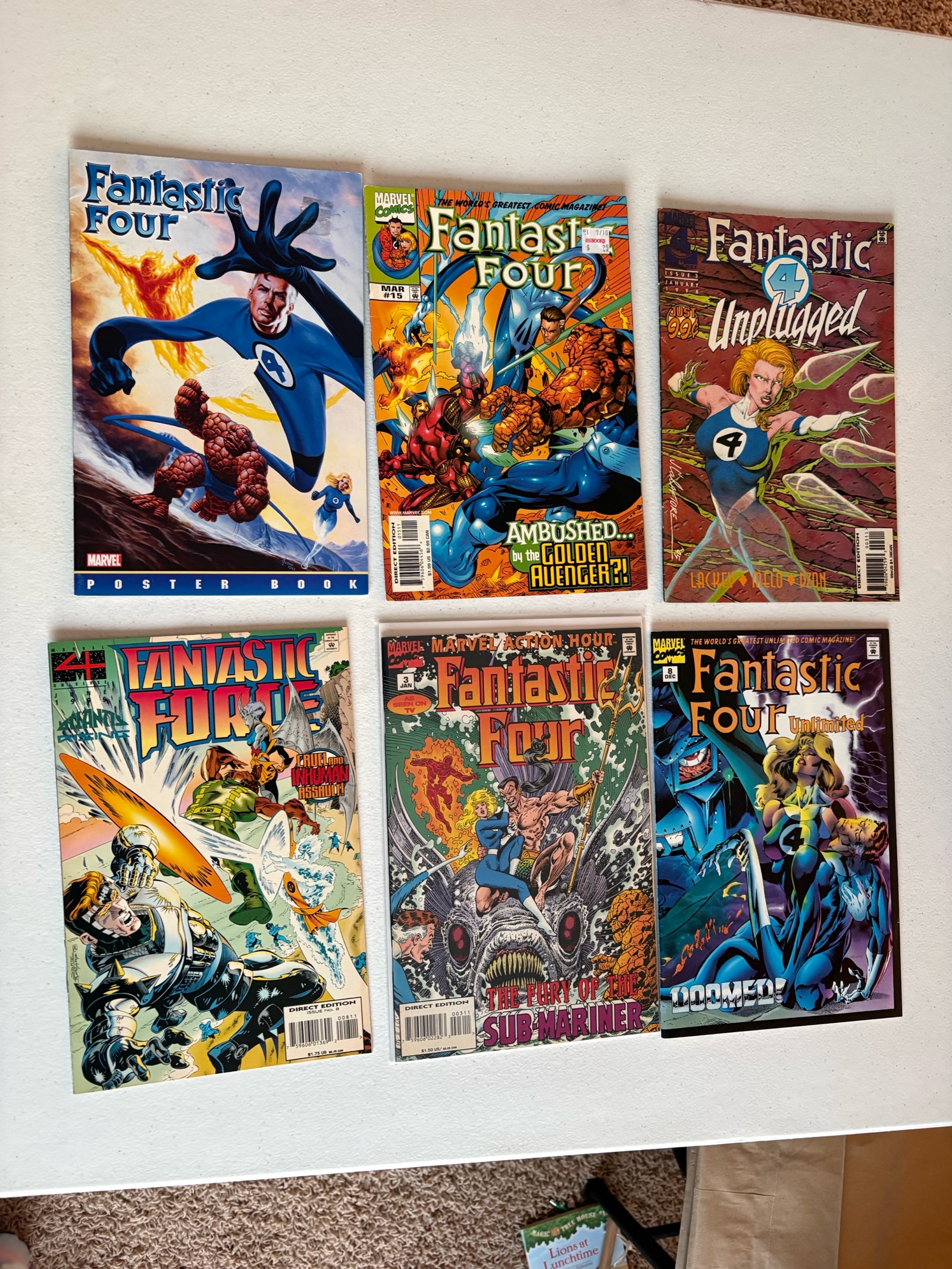 Fantastic Four Comic Book Lot, 6 Comics Marvel Publishing