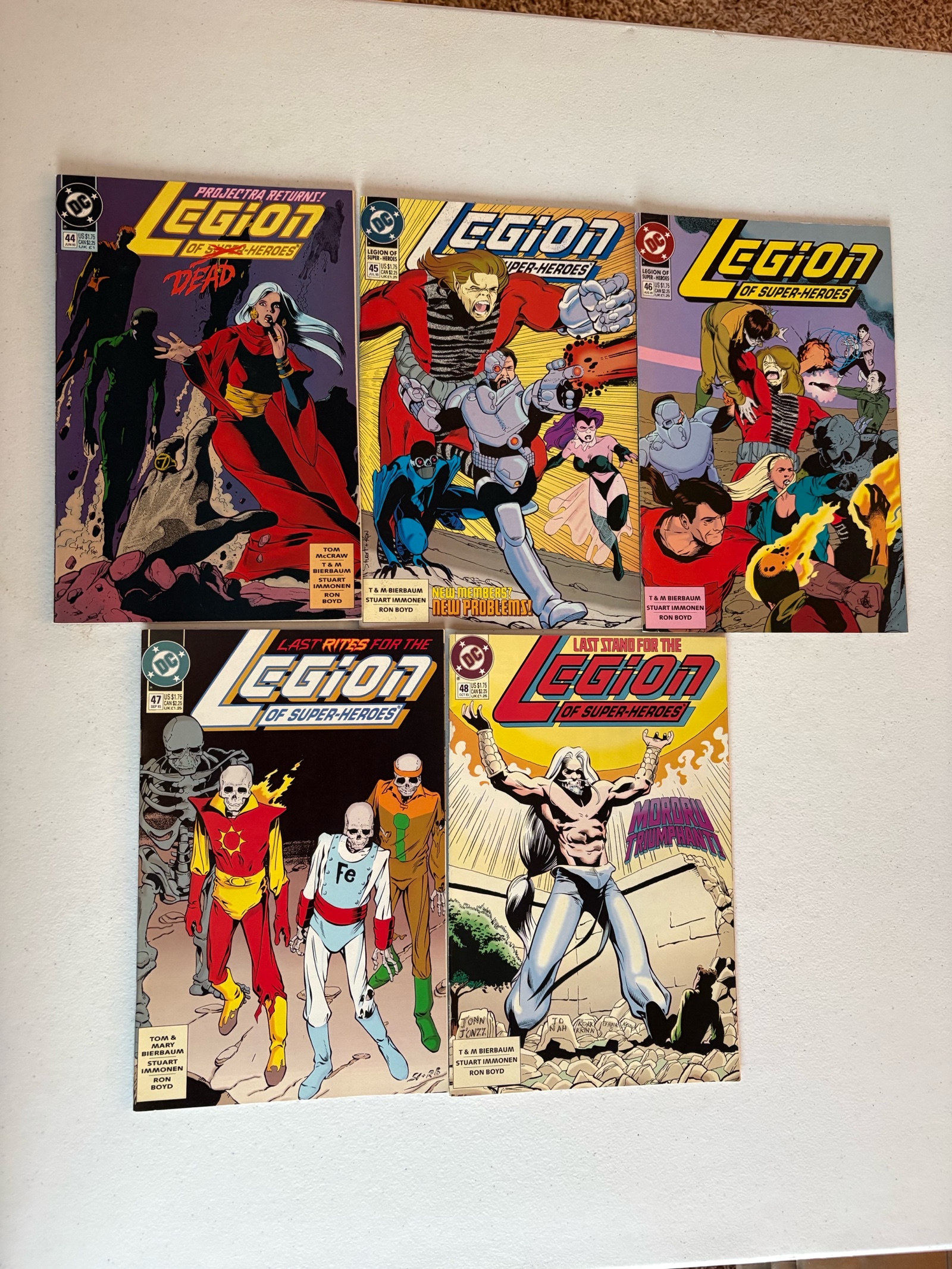 Legion of Super Heroes Comic Book Lot, 5 Comics From DC