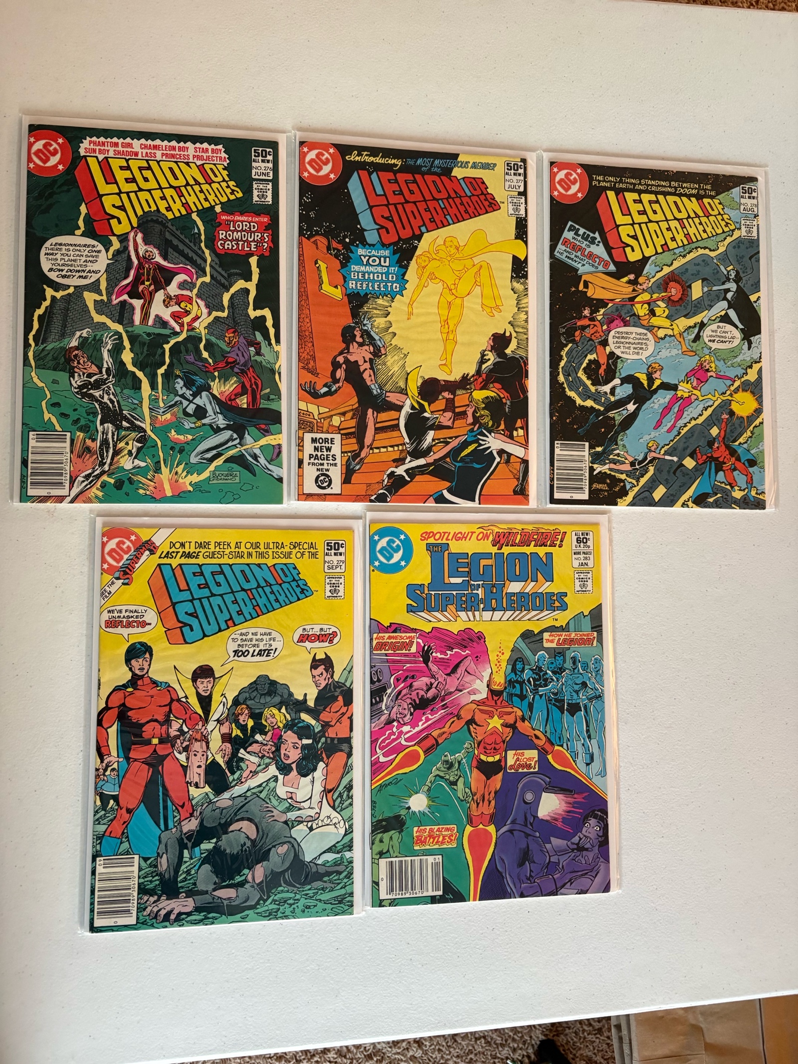 Legion of Super Heroes Comic Book Lot, 5 Comics From DC