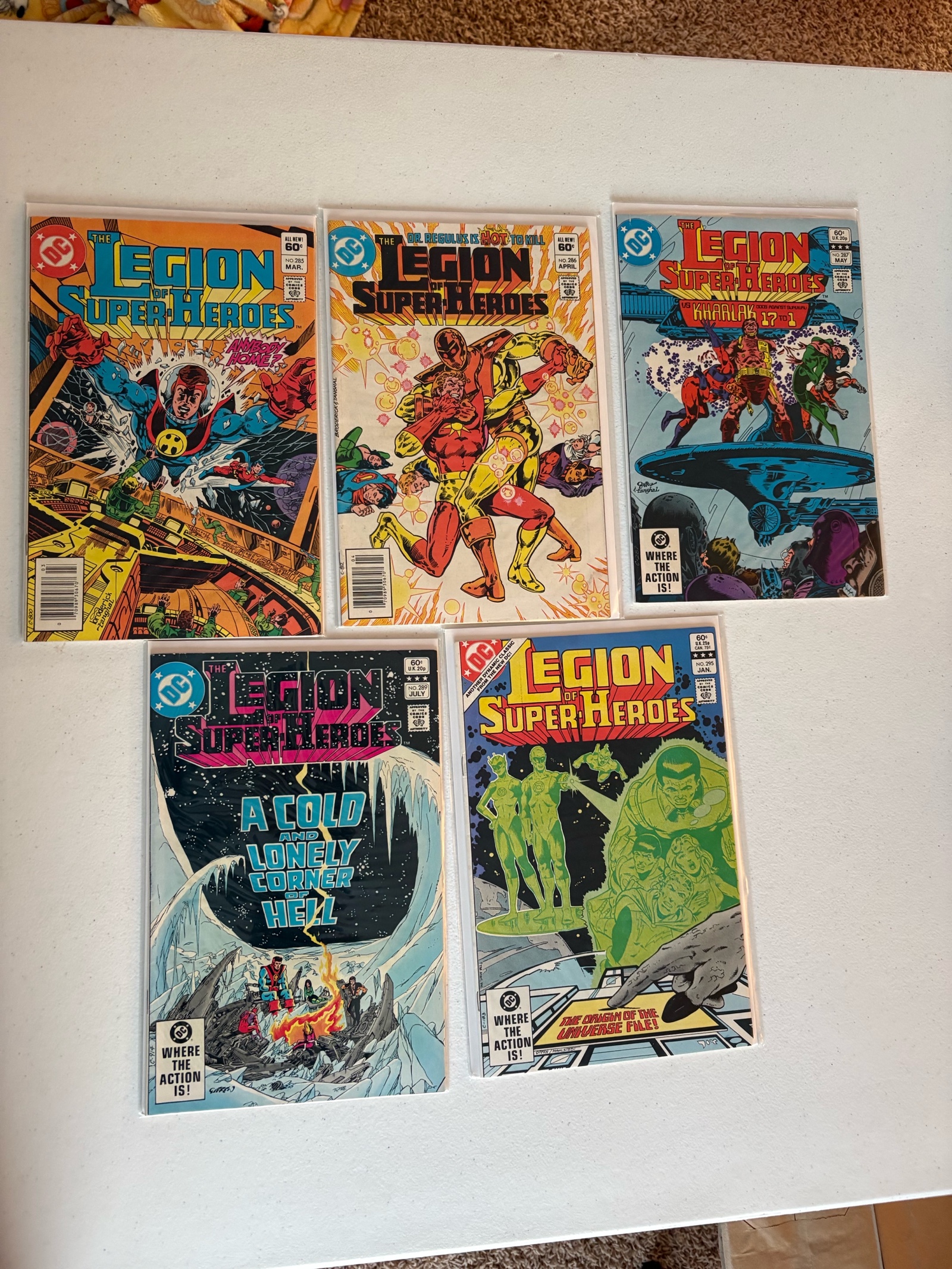 Legion of Super Heroes Comic Book Lot, 5 Comics From DC