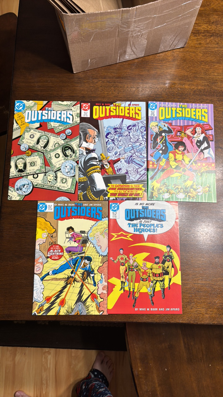 The Outsiders Comix Book Lot, 5 Comics #s 4,6,8,9,10
