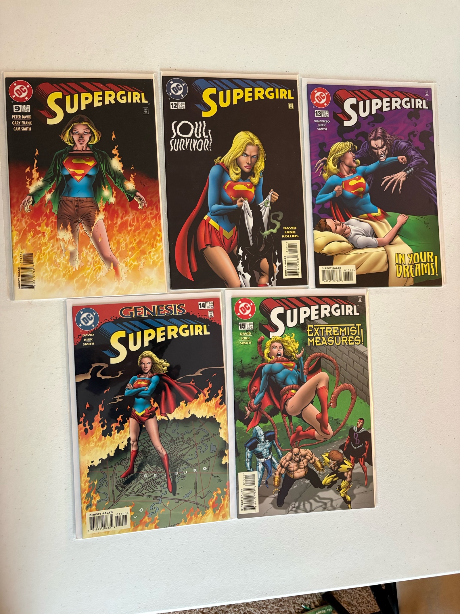 Super Girl Comic Book Lot, 5 Comics From DC Publishing