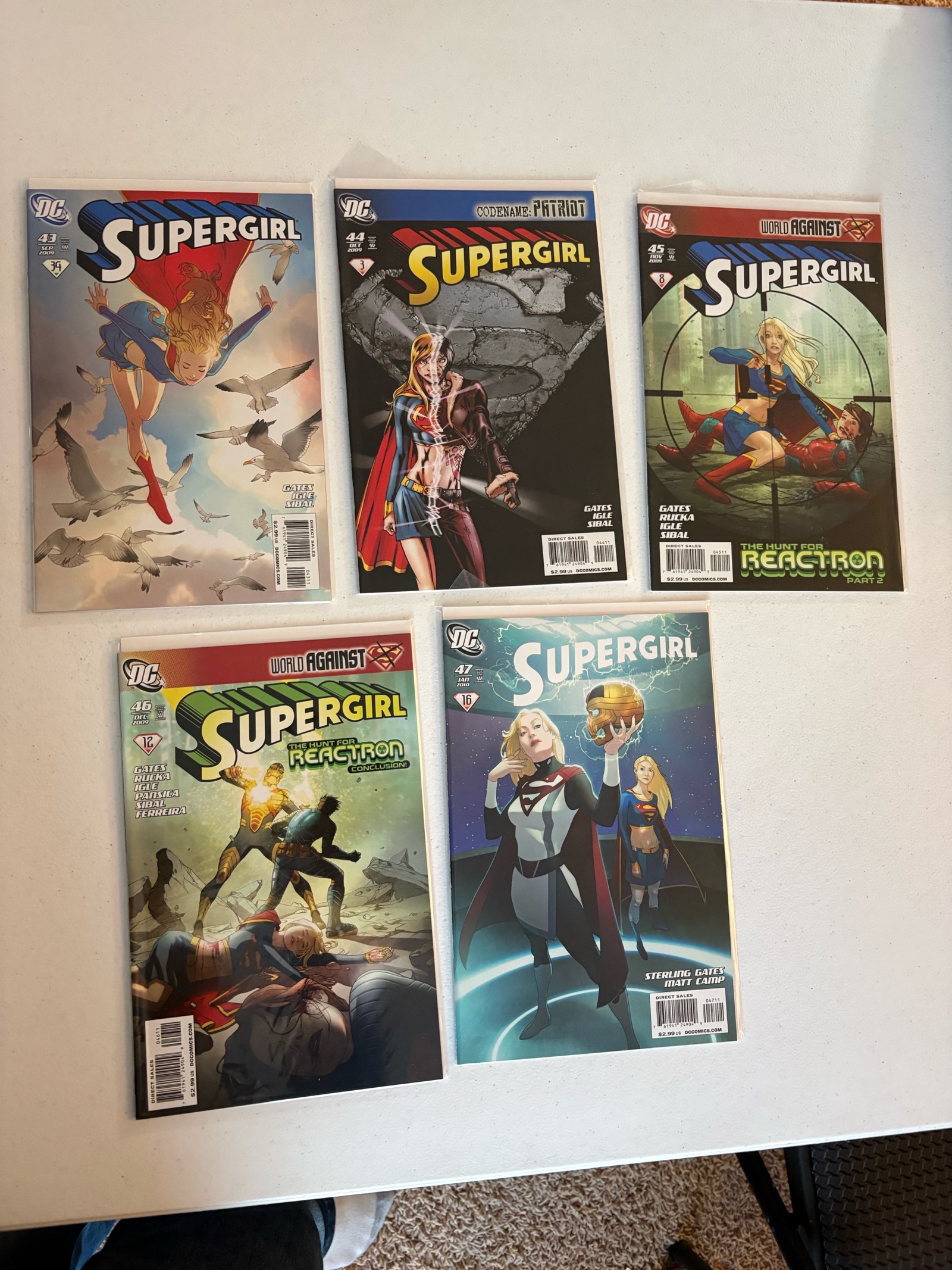 Super Girl Comic Book Lot, 5 Comics From DC Publishing
