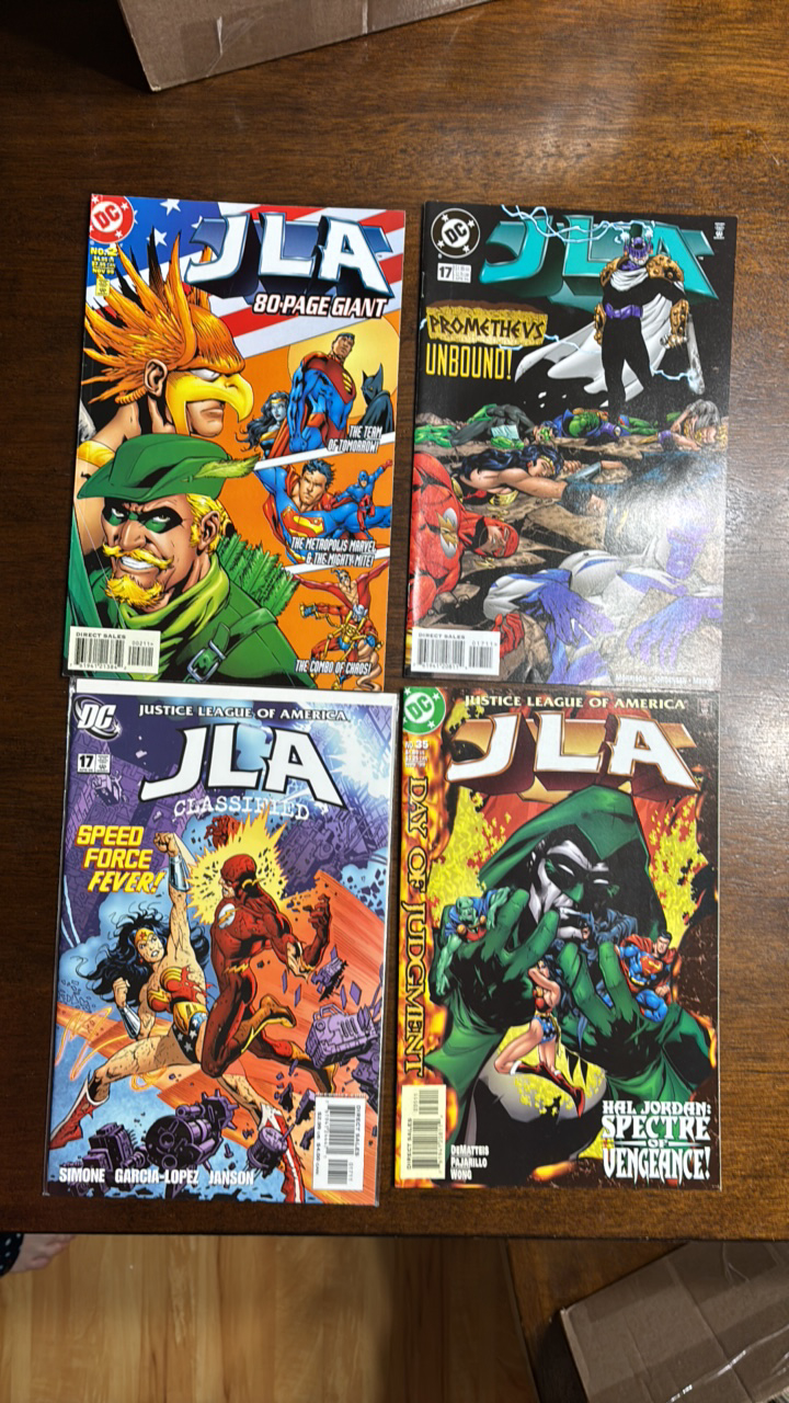Justice League of America Comic Book Lot 4 Comics from DC