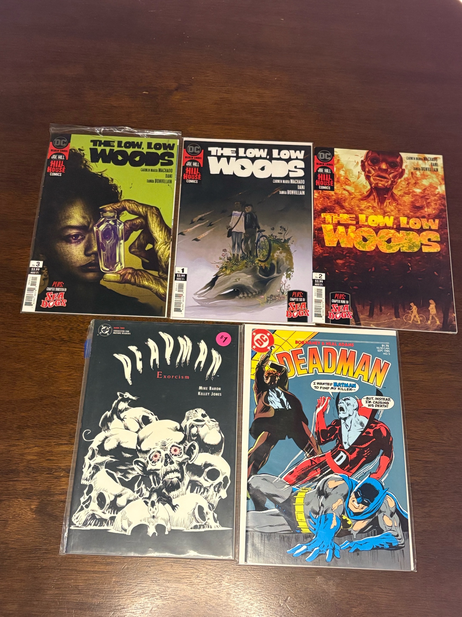 DC Comic Book Lot, Mix of Heroes, 5 Comic Books