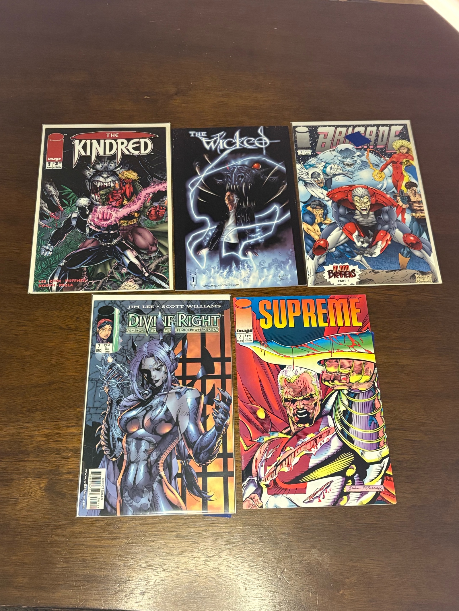 Image Publishing Comic Book Lot, 5 Comics From Different Heroes and Different Series