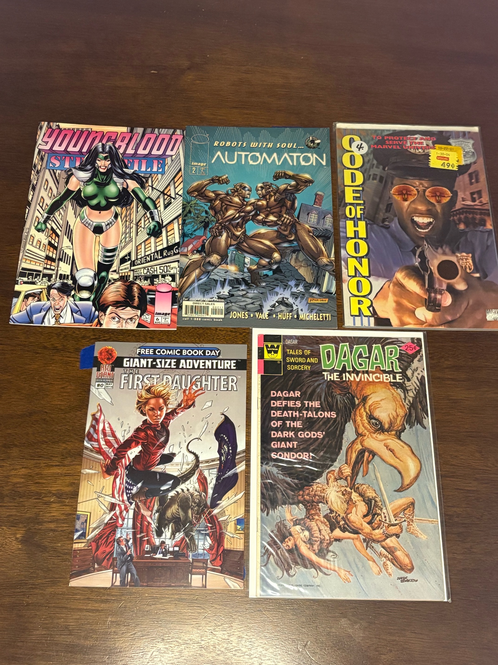 Comic Book Lot, Mix of Publishers, Heroes and Series, 5 Comic Book Lot