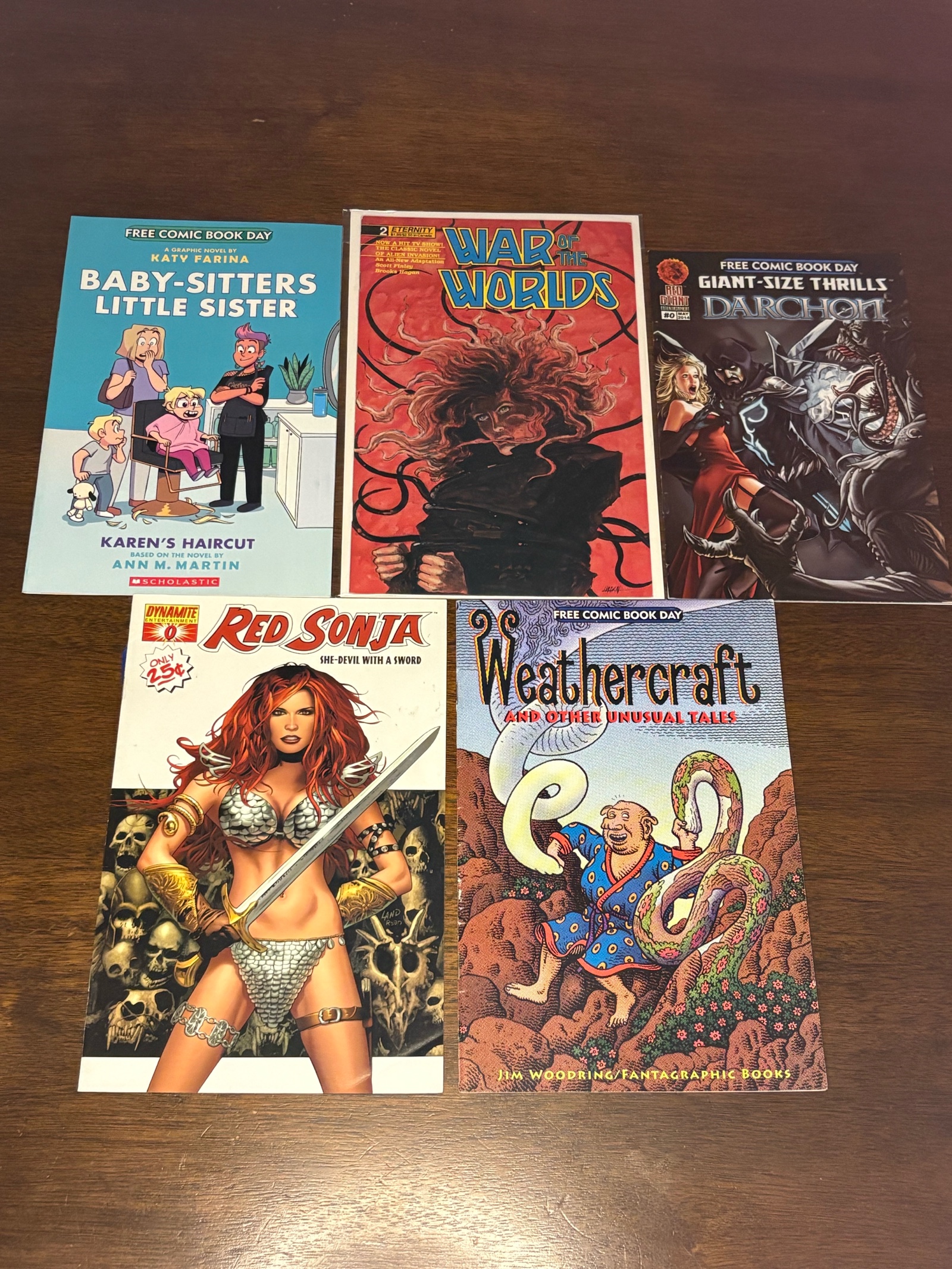 Comic Book Lot, Mix of Publishers, Heroes and Series, 5 Comic Book Lot