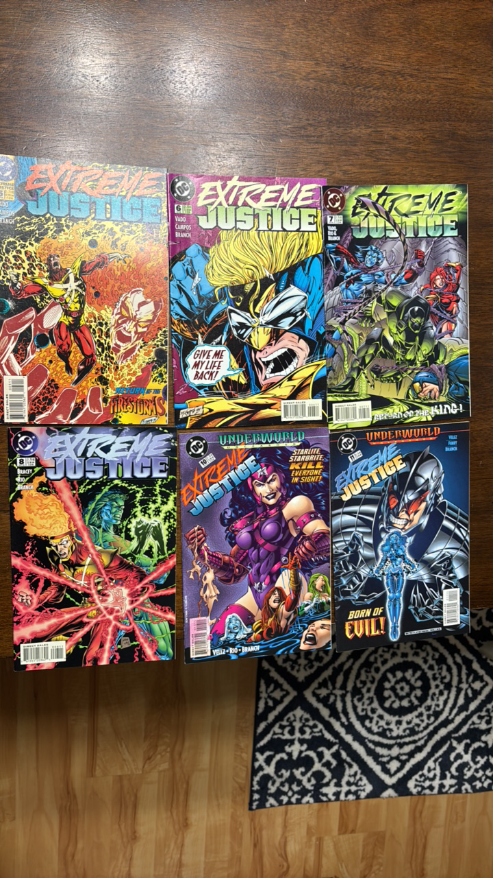Extreme Justice DC Comic Book Lot, 6 Comics
