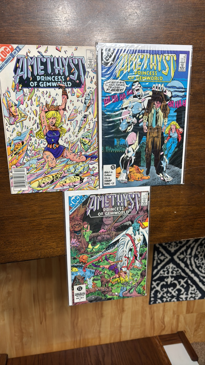 Amethyst Princess of Gemworld Comic Book Lot, 3 Comics DC