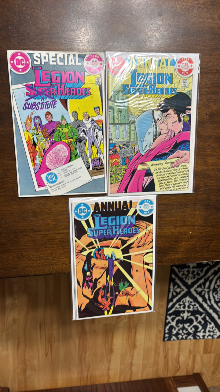 The Legion of Super Heroes Special and Annual Edition Lot, DC Comics 3 Comic Books