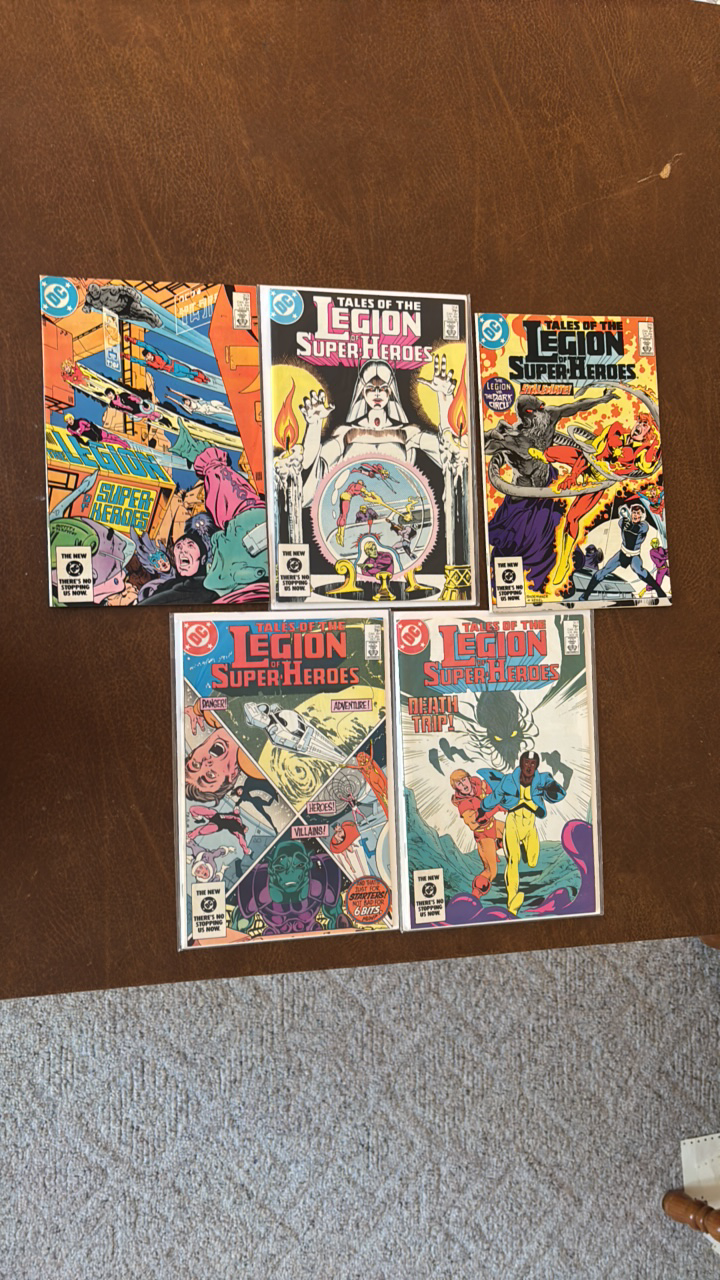 Legion of Super Heroes Comic Book Lot, DC Comics Issues 313,314,315,316,317