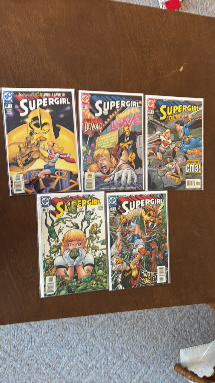 Supergirl DC Comic Book Lot, Issues 58,67,69,70,72