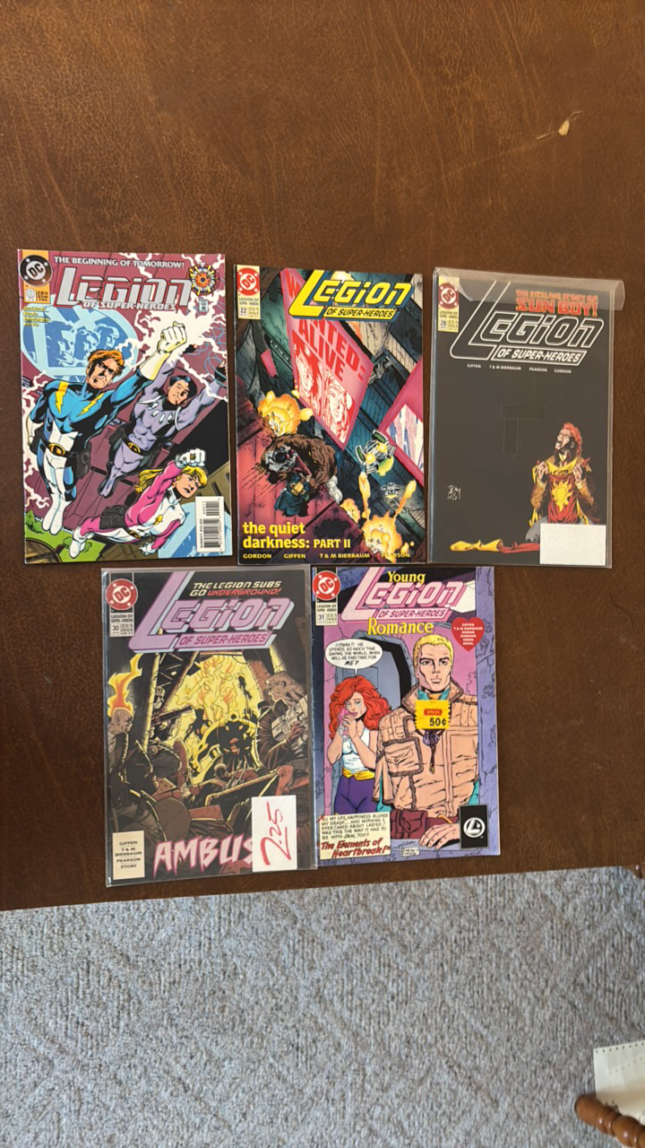 Legion of Super Heroes DC Comics Lot, Issues 0,22,28,30,31