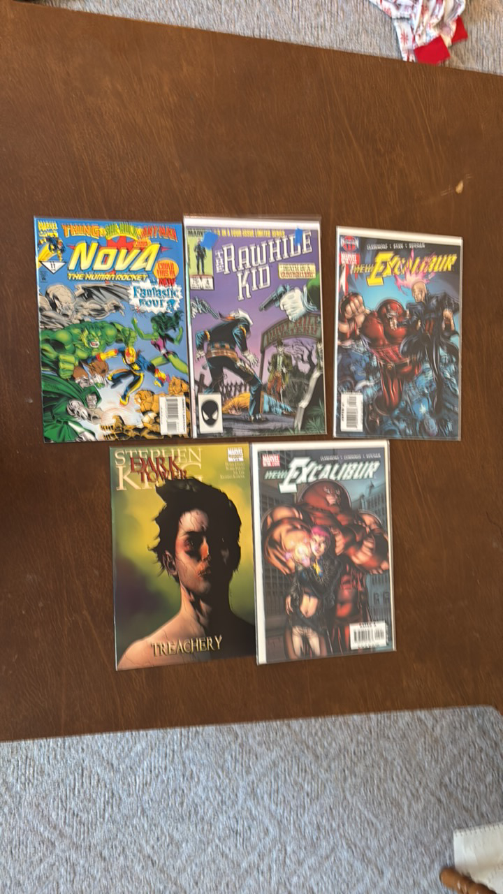 Marvel Comic Books Lot, 5 Different Comics