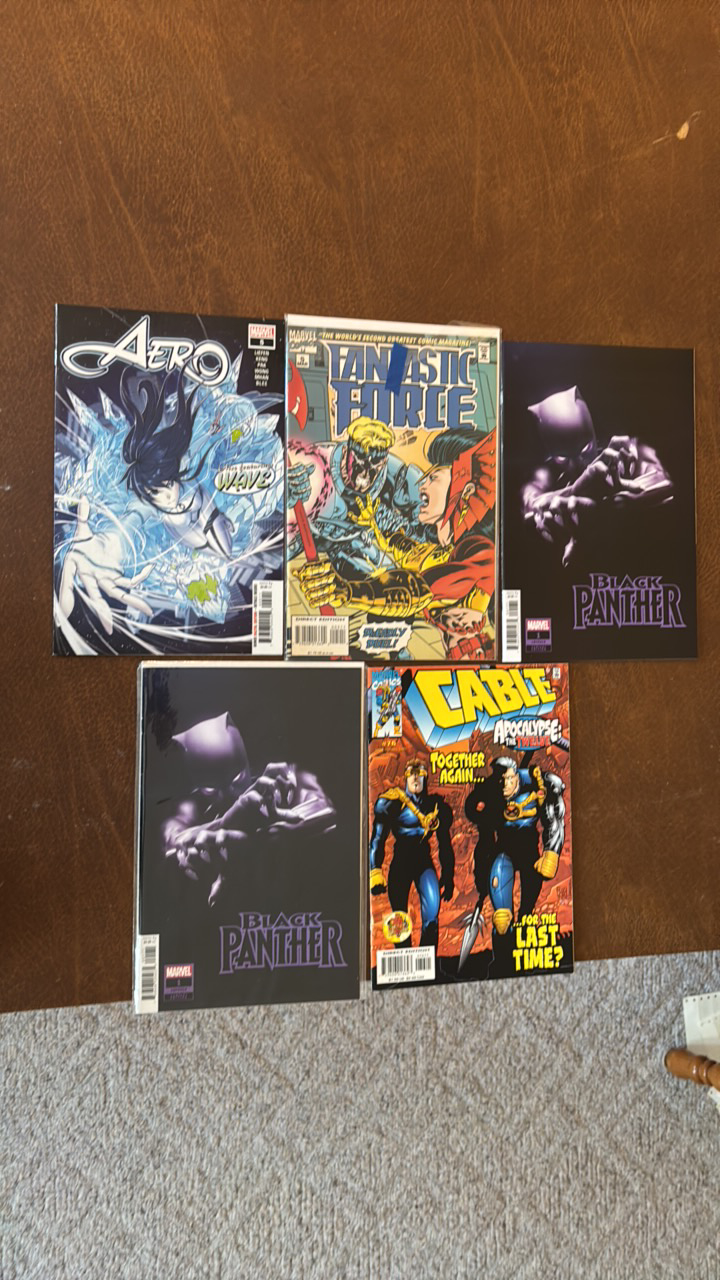 Marvel Comic Books Lot, 5 Different Comics