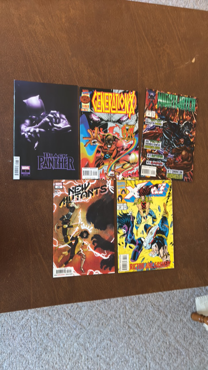 Marvel Comic Books Lot, 5 Different Comics