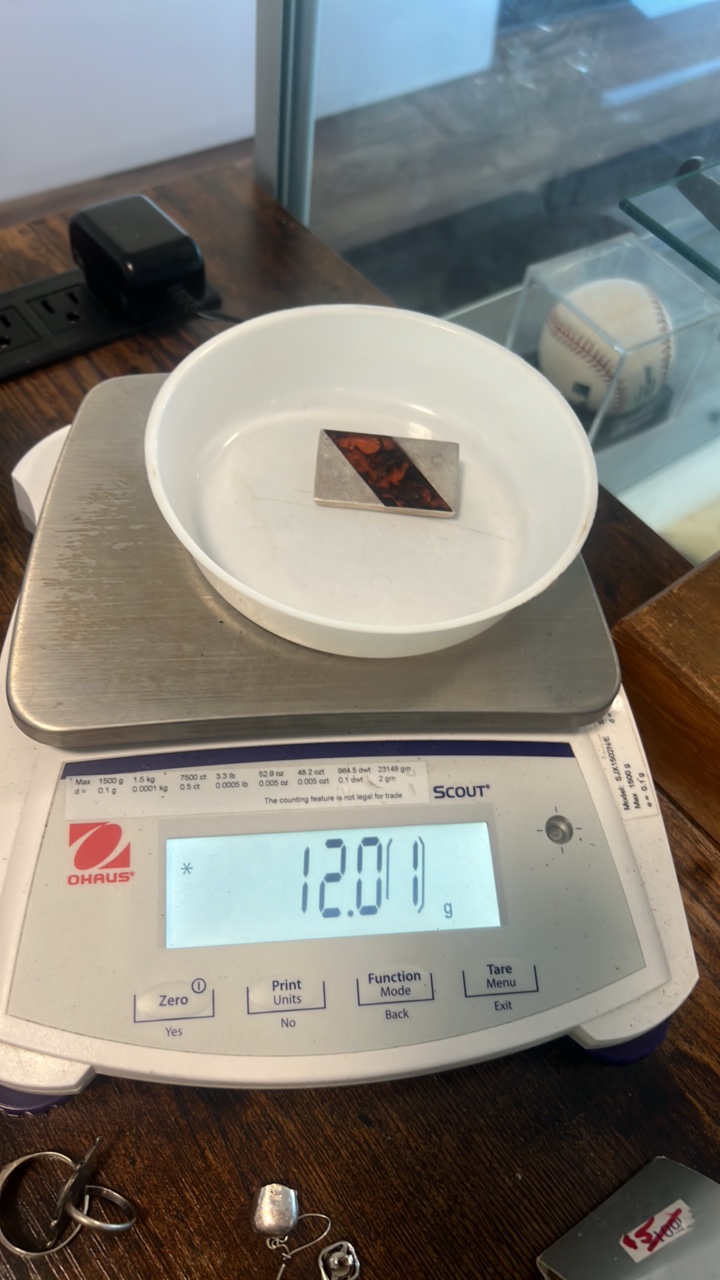 Sterling silver pin