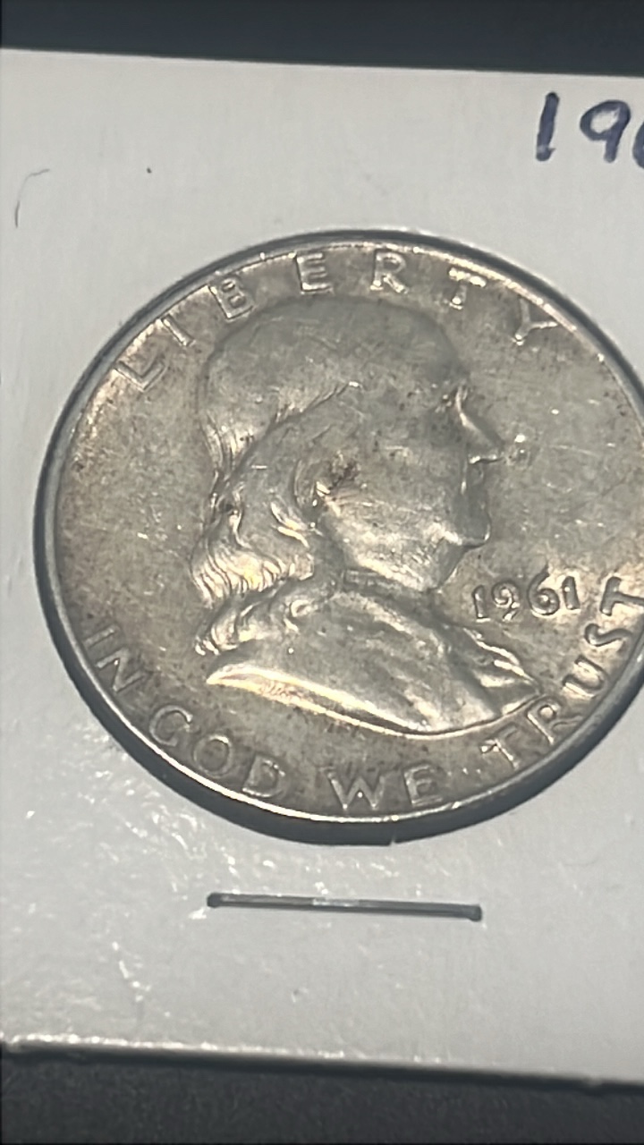 1961 d Benjamin Franklin half dollar