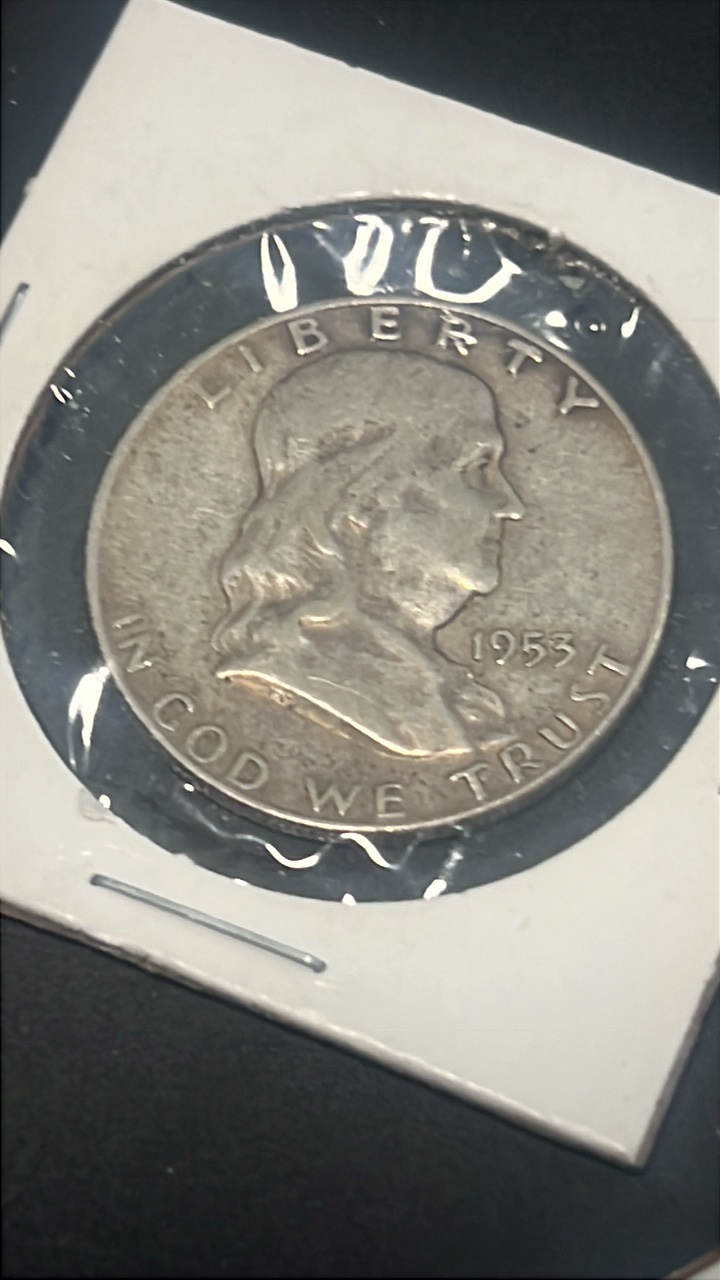 1953 d Benjamin Franklin half dollar