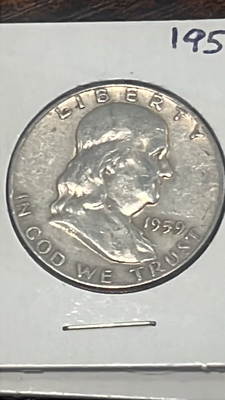 1959 d Benjamin Franklin half dollar