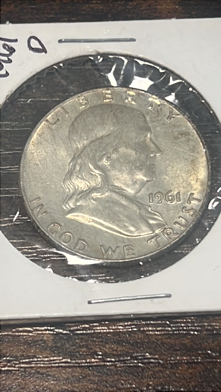 1961 d Benjamin Franklin half dollar