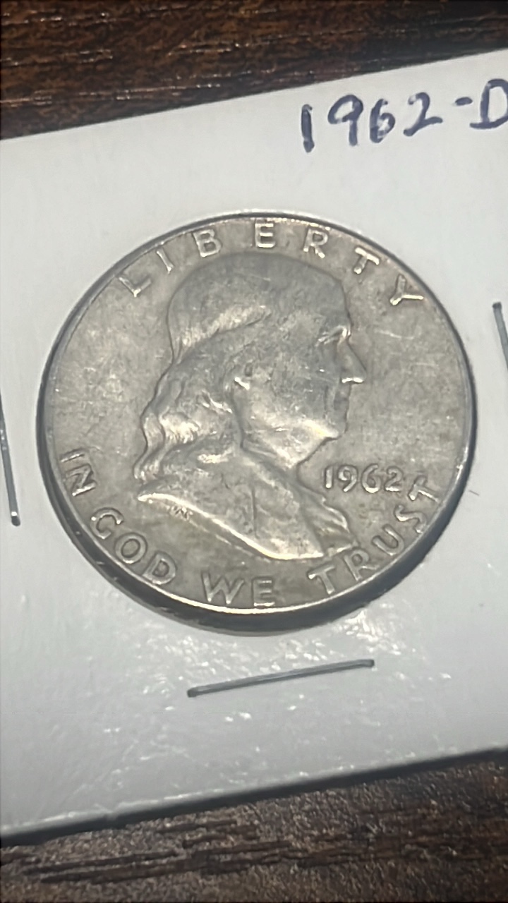 1962 d Benjamin Franklin half dollar