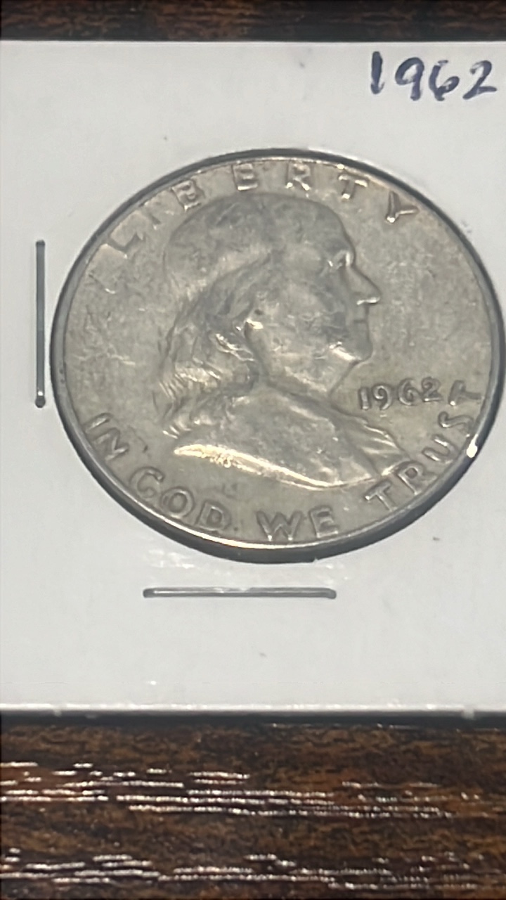 1962 d Benjamin Franklin half dollar