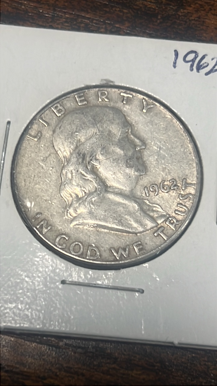 1962 d Benjamin Franklin half dollar