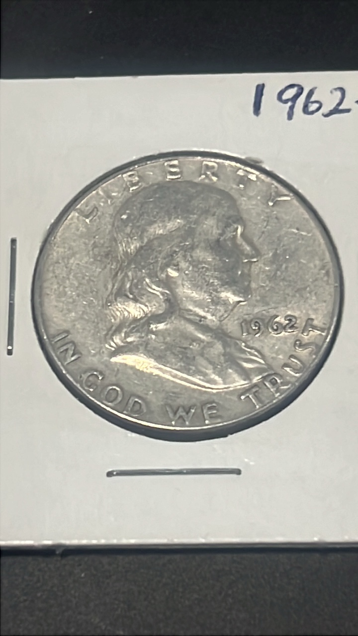 1962 d Benjamin Franklin half dollar