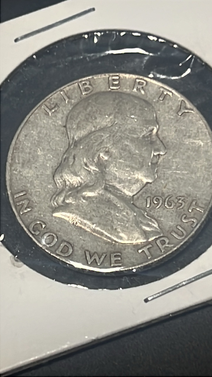 1963 d Benjamin Franklin half dollar