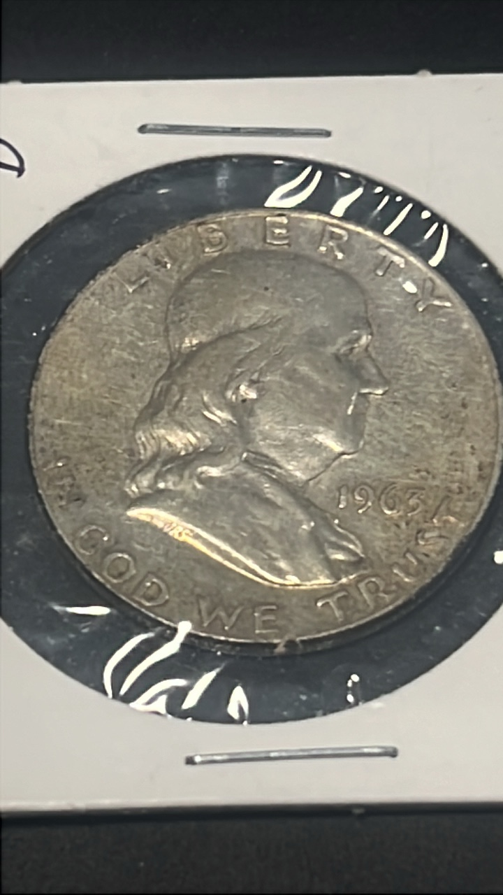 1963 d Benjamin Franklin half dollar