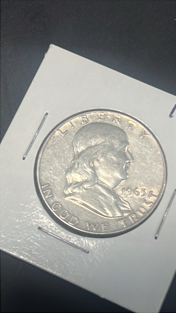 1963 d Benjamin Franklin half dollar