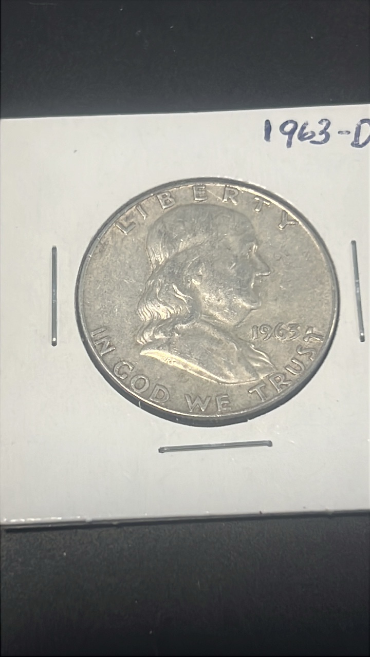1963 d Benjamin Franklin half dollar