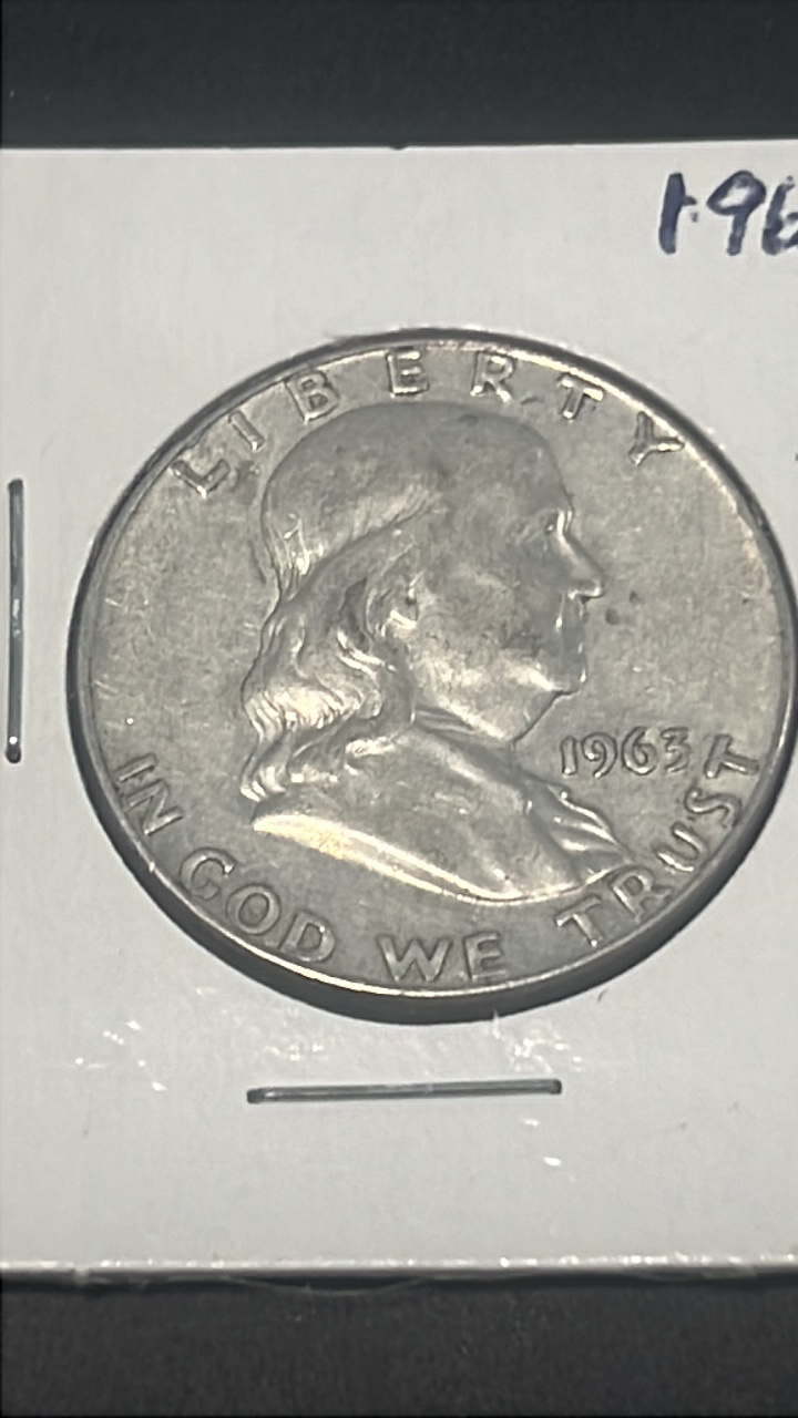 1963 d Benjamin Franklin half dollar
