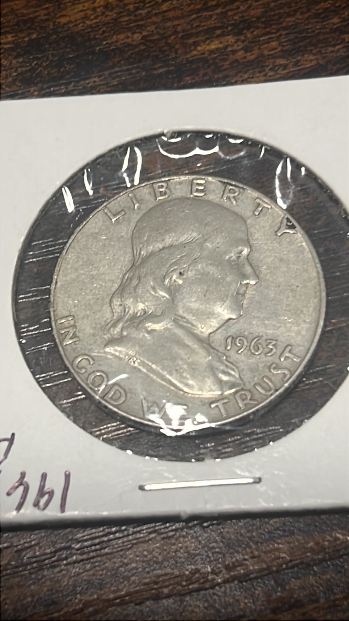 1963 d Benjamin Franklin half dollar