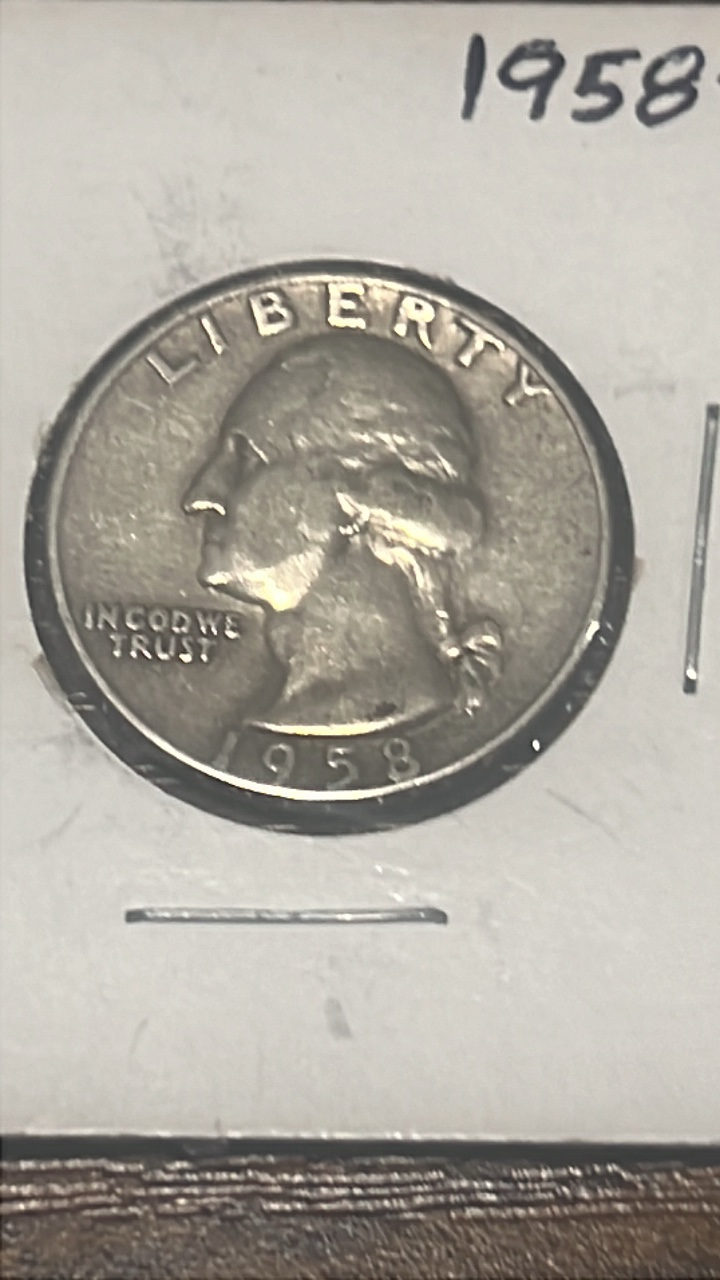 1958 d Washington quarter
