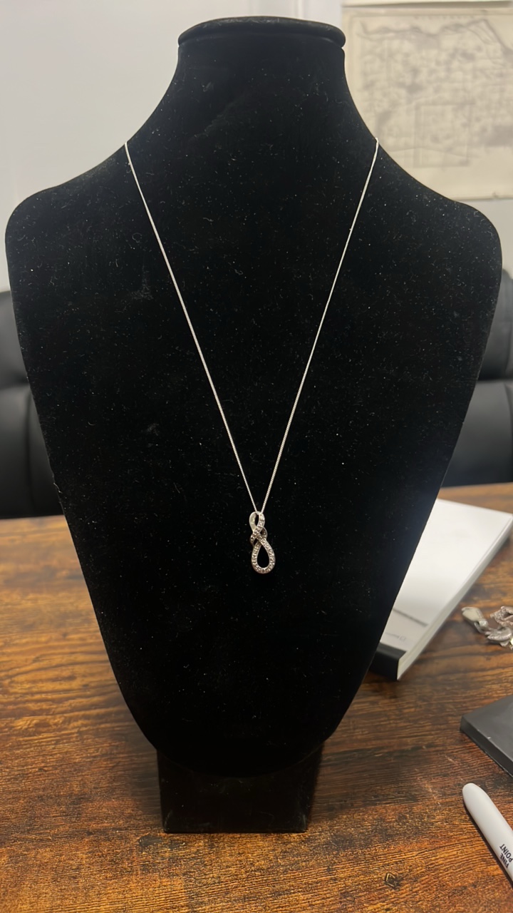 sterling silver chain and pendant