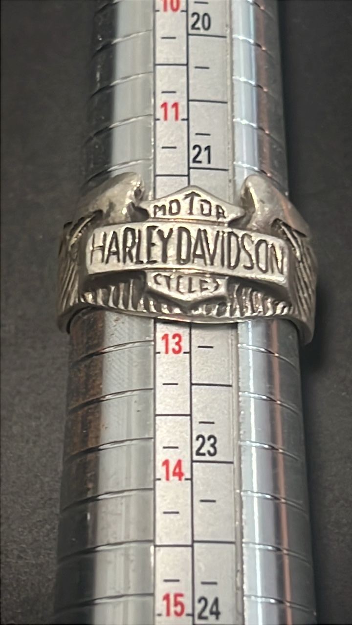 sterling silver Harley Davidson ring