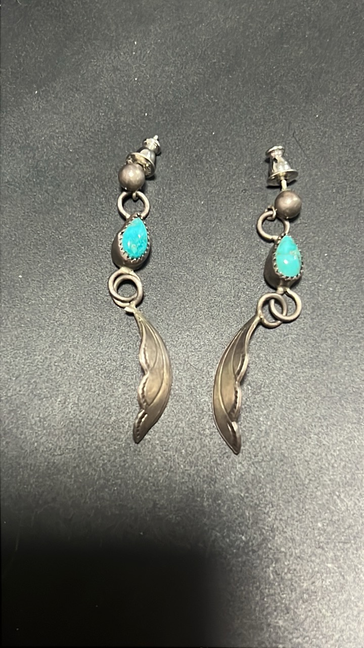 Sterling silver and turquoise earrings