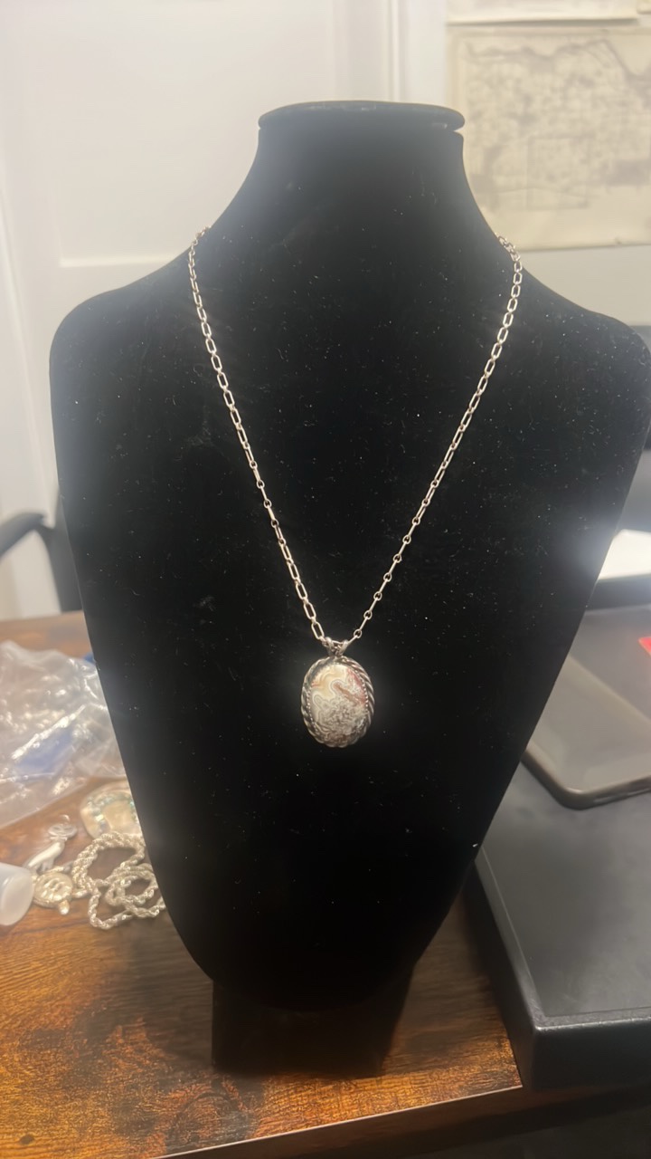 Sterling silver pendant and chain
