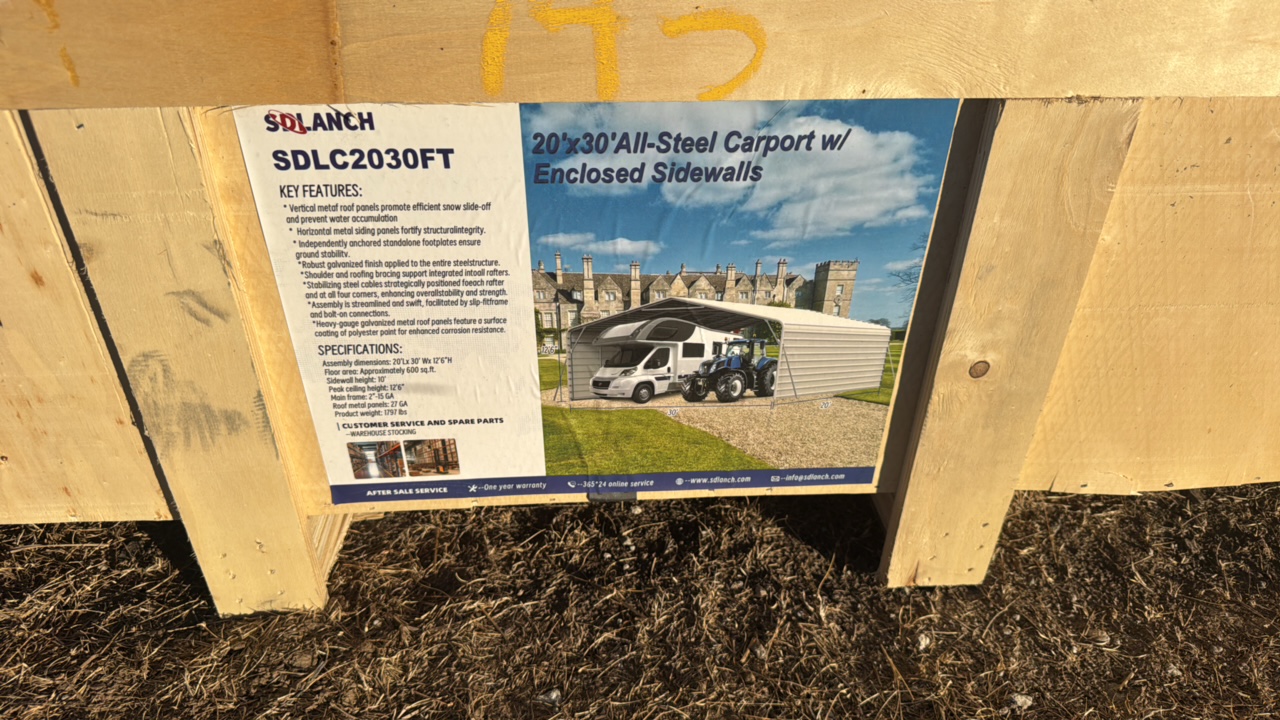 High-End CarportSDLANCH2025UnusedSDLC2030FT