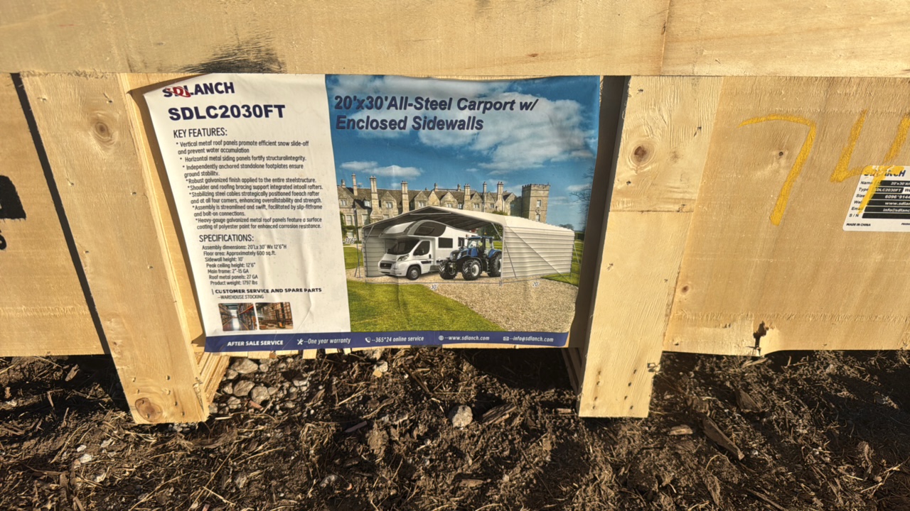 High-End CarportSDLANCH2025UnusedSDLC2030FT